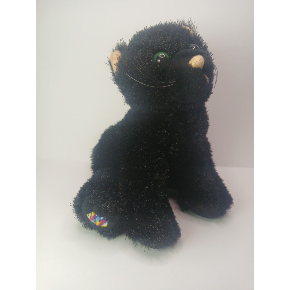 GANZ Webkinz SOFT BLACK CAT  Plush Stuffed Animal Toy Halloween NO CODE